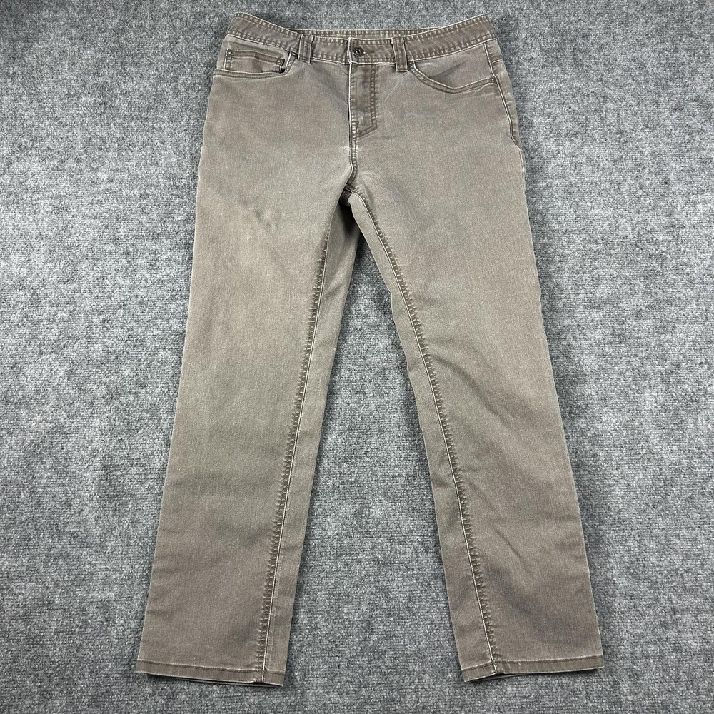 PrAna Pants Mens 32x30 Gray‎ Stretch 5 Pocket Casual Straight Leg Khakis Denim